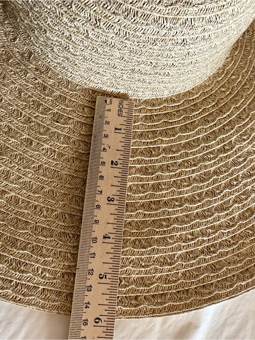 Nine West Wide-Brim Straw Sun Hat Natural - Picture 5 of 5